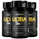 Kit 3 Ultra Slim Fast Café Verde Cromo Psyllium Spirulina 60 Cápsulas de 500mg