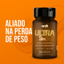 Ultra Slim Fast Café Verde Cromo Psyllium Spirulina 60 Cápsulas de 500mg