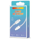 Cabo USB-C x iPhone Turbo Carga Rápida TNT Original Branco