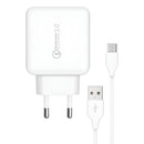 Carregador Turbo Carga Rápida 2 USB + Brinde Cabo Android (V8) TNT Original Branco