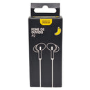 Fone de Ouvido Com Fio Universal P2 + Microfone Android iPhone Todas as Marcas bananabox Ultra Qualidade Preto