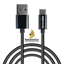 Cabo USB x Tipo-C Ultra Qualidade bananabox 1M Preto