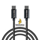 Cabo USB-C x Tipo-C Ultra Qualidade bananabox 1M Preto
