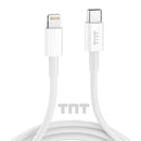 Cabo USB-C x iPhone Turbo Carga Rápida TNT Original Branco