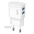 Carregador Turbo Max 2 USB TNT Original Branco
