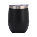 Kit 10 Copos Térmicos Beer Pints 360ml Inox Classic Séries C/ Tampa Vedação Acrílica Cerveja Café Gelada Quente