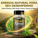 Smart Fitness Taurina Chá Verde Laranja Moro Café Verde Cromo Psyllium Espirulina 60 Cápsulas de 500mg
