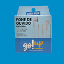 Fone de Ouvido Com Fio + Microfone Universal P2 Original go!up Branco