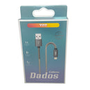 Cabo USB x iPhone Turbo Carga Rápida TNT Original Cinza-Escuro