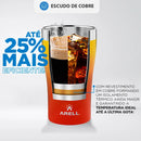 Copo Térmico Arell Inox a Vácuo 500ml Sem Tampa Excelente Retenção