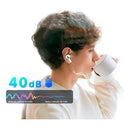 Fone de Ouvido Sem Fio Bluetooth 5.3 Plus TNT Original Ultra Durabilidade Branco