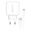 Carregador Turbo Carga Rápida + Brinde Cabo Android (V8) TNT Original Branco